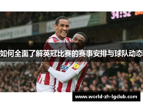 如何全面了解英冠比赛的赛事安排与球队动态